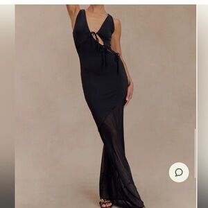 MESHKI Black Maxi Dress